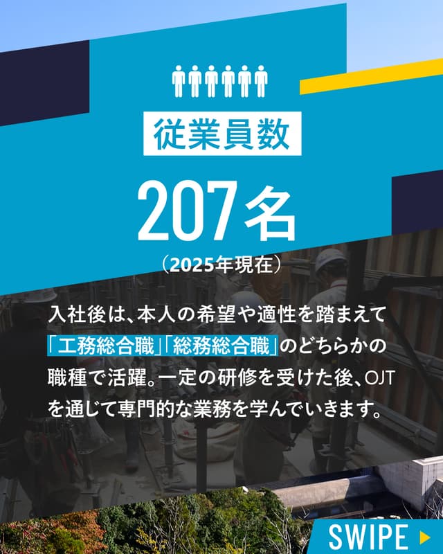 Instagram運用事例 協拓建設 従業員数